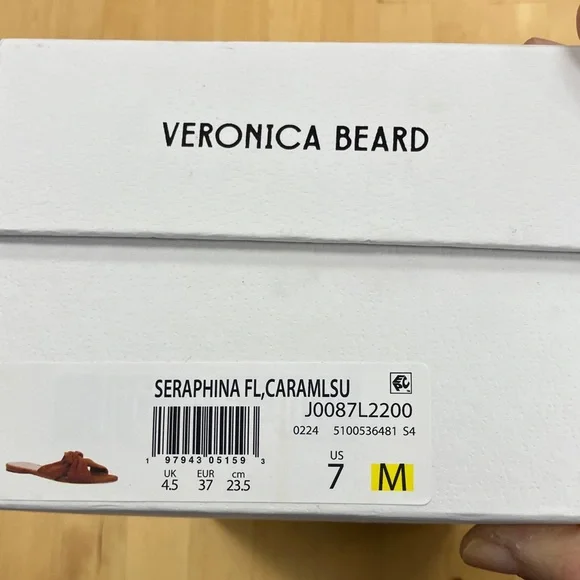 Veronica Beard Seraphina Caramel Slide Sandals